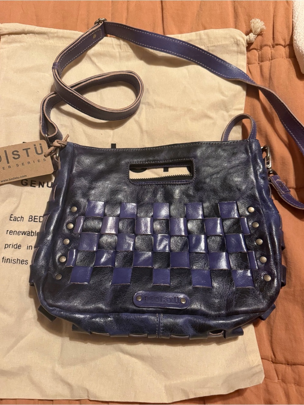NWT BEDSTU Keiki Crossbody Handbag in  Future Dusk
